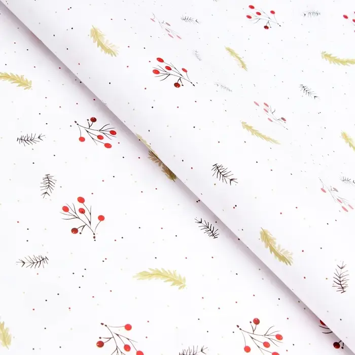 Бумага упаковочная новогодняя «Красные шарики», глянец, двусторонняя, 80 г/м² , 70×100 см Бумага упаковочная новогодняя «Красные шарики», глянец, двусторонняя, 80 г/м² , 70×100 см