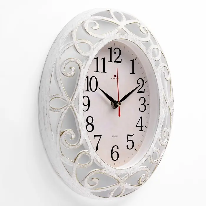 Часы настенные интерьерные &laquo;Витки&raquo;, бесшумные, плавный ход, 31&times;26 см