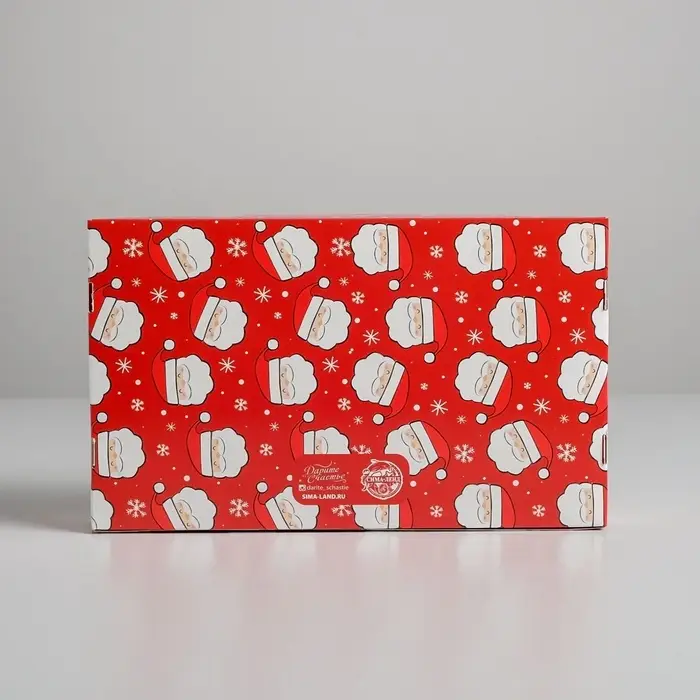 Коробка для эклеров с вкладышами - 5 шт. &laquo;С Новым годом!&raquo;, 25&times;15&times;7 см