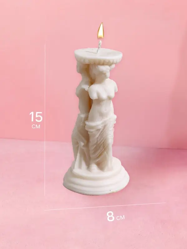 Свеча "Афродита" 8х8х15 см, соевый воск