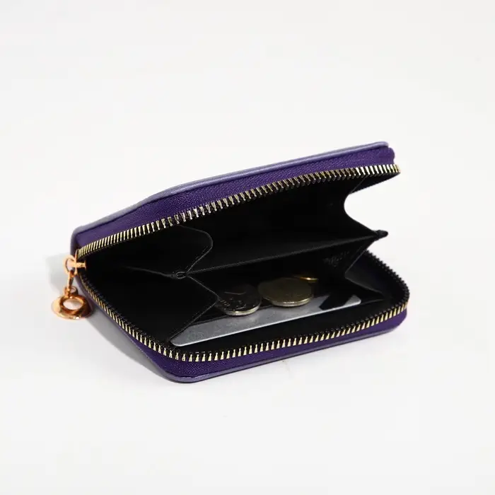 Кошелёк детский Выбражулька Cool cat, на молнии, фиолетовый
