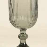 Бокалы для вина SL Home &laquo;Модерн&raquo;, 250 мл, 8&times;14.5 см, набор 2 шт., стекло, графитовые