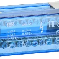 Шины на DIN-рейку в корпусе (кросс-модуль) ШНК 2х11 L+PEN
