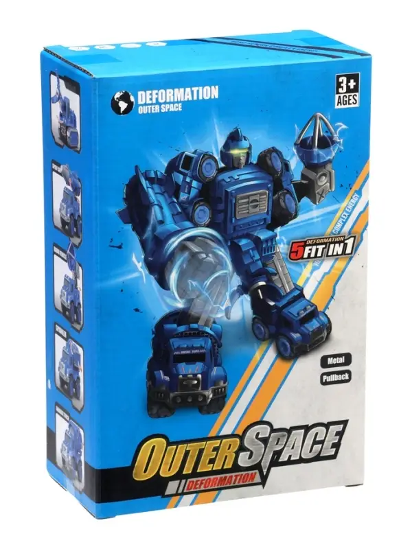 Робот-трансформер «Космобот», собирается из 5 машинок, подвижные детали