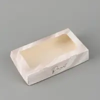 Коробка подарочная с окном &laquo;Лепестки&raquo;, 20&times;12&times;4 см, самосборная