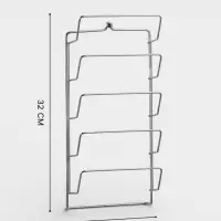 Подвеска для крышек, 5 ярусов, 32&times;16 см, хром