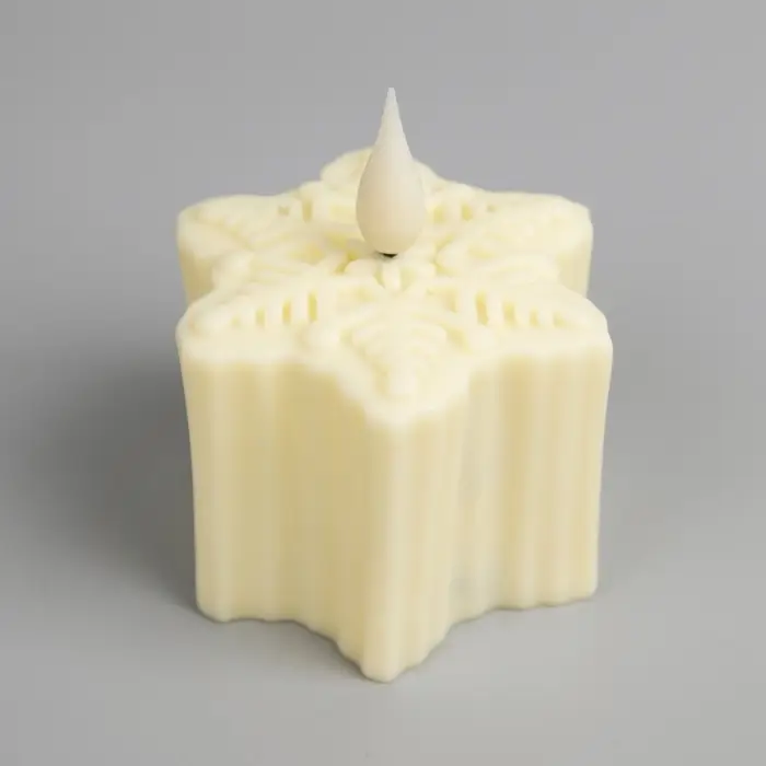 Светодиодная фигура &laquo;Снежинка&raquo; 7&times;8.5&times;8 см, пластик, от батареек AG13&times;3, свечение тёплое белое