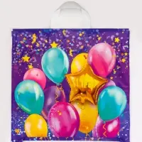 Пакет подарочный &laquo;Эмоции&raquo;, полиэтиленовый с петлевой ручкой, 42&times;45 см, 45 мкм