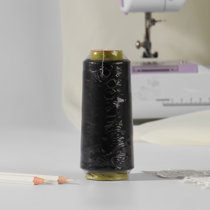 Нитки 45ЛЛ, 1500 м, цвет чёрный Нитки 45ЛЛ, 1500 м, цвет чёрный