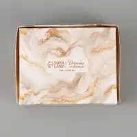 Коробка подарочная с окном &laquo;Мрамор&raquo;, 10&times;8&times;3.5 см, самосборная