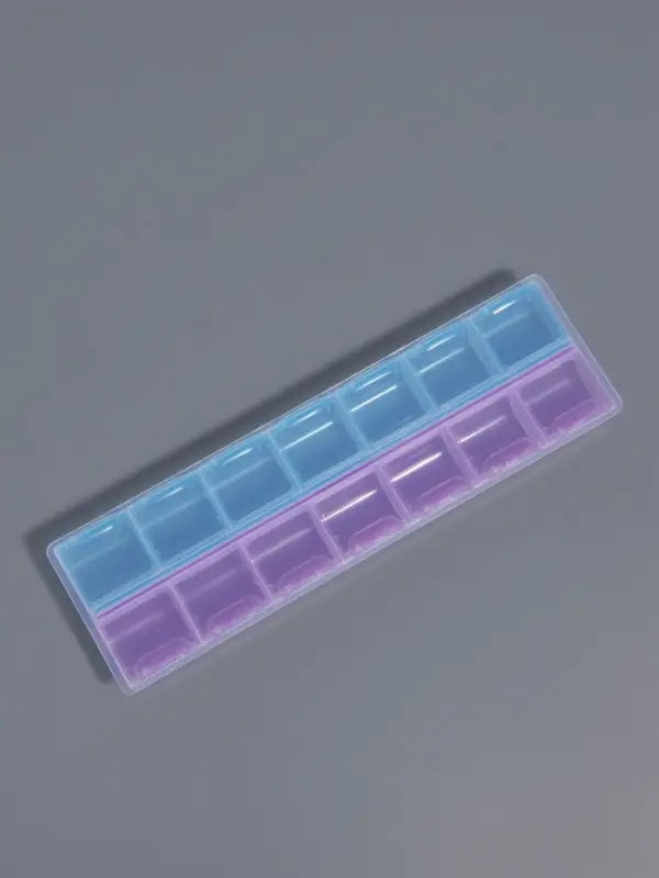 Органайзер для хранения мелочей, 14 ячеек, 21.5&times;6.5&times;2.3 см, МИКС