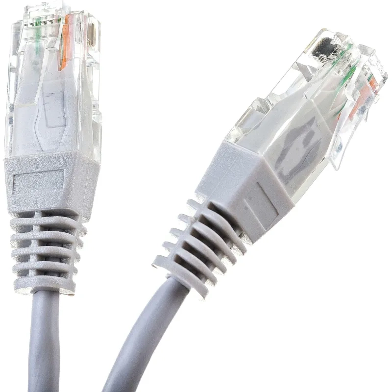 Патч-корд TWT TWT-45-45-2.0-GY UTP кат.5e, 2.0 м, серый