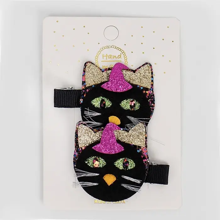 Заколки для волос «Чёрная кошка» набор 2 штуки Заколки для волос «Чёрная кошка» набор 2 штуки