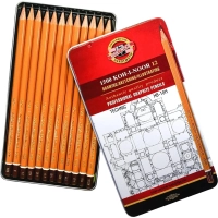 Набор карандашей чернгр KOH-I-NOOR TECHNIC HB-10H 12шт мет.к.1502012007PLRU