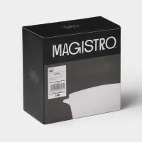 Салатник Magistro Whitewarm, 500 мл, 15&times;12.5&times;6 см, фарфор, белый