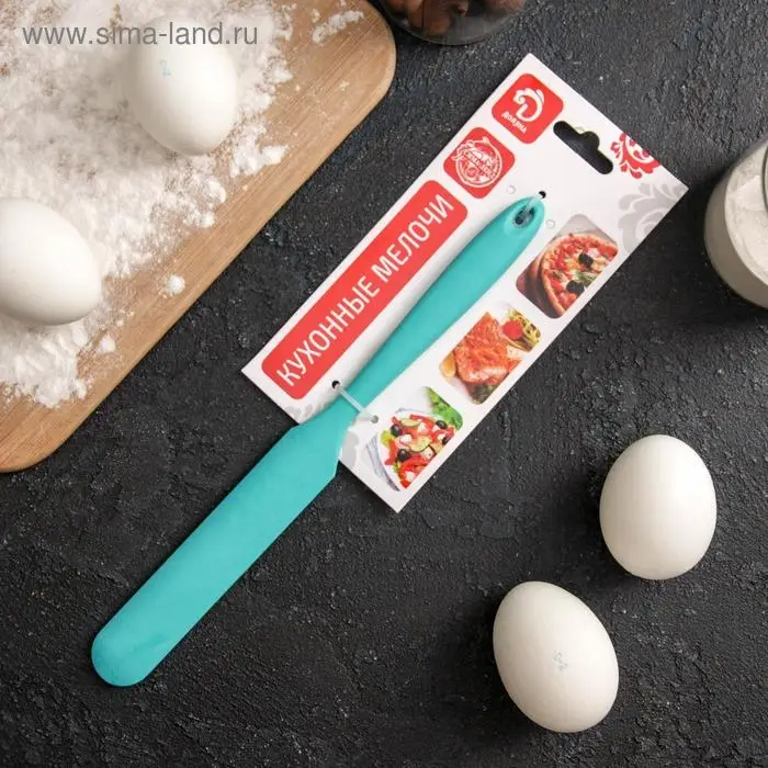 Лопатка-палетка Доляна «Парус», 24×2,5×0,5 см, цвет бирюзовый Лопатка-палетка Доляна «Парус», 24×2,5×0,5 см, цвет бирюзовый