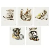 Тетрадь 12 листов в клетку ErichKrause Little Cuties, 60 г/м&sup2;, обложка мелованный картон, МИКС