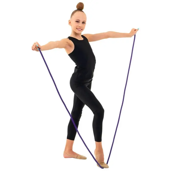 Скакалка для художественной гимнастики утяжелённая Grace Dance, 2.5 м, цвет фиолетовый