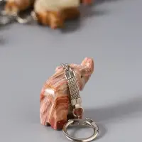 Брелок "Слон",набор 10 шт, оникс