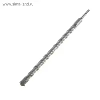 Бур по бетону ТУНДРА, двойная спираль, SDS-plus, 28&times;410 мм