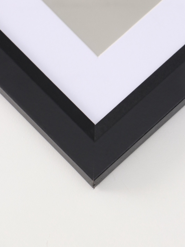 Фоторамка МДФ Фоторамка МДФ "Anna" 15х20 см, с паспарту (10х15 см), чёрный (пластиковый экран)