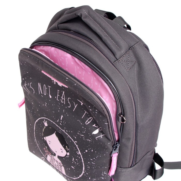 Рюкзак школьный Bruno Visconti "YOUNG PRINCESS", 42 х 31 х 14 см, эргономичная спинка, пенал в подарок