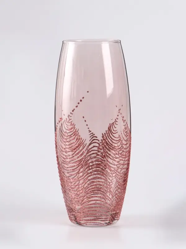 Ваза «Тодес» овал, h=26 см, стекло, светло-розовая Ваза «Тодес» овал, h=26 см, стекло, светло-розовая