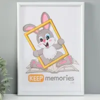 Фоторамка для фото 21&times;30 см Keep memories &laquo;Радуга&raquo;, пластик, белый, (пластиковый экран)