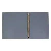 Папка на 4 кольцах А4, Calligrata, 25 мм, 500 мкм, серая