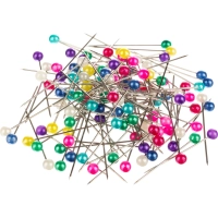 Булавки для пробковых досок Глобус 30 мм 150 шт цвет ассорти, пласт.бокс