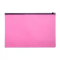 Набор папок-конверт на ZIP-молнии А4, 150 мкм, Calligrata Pastel, c черной молнией, полупрозрачные, пастель, 12 штук, микс