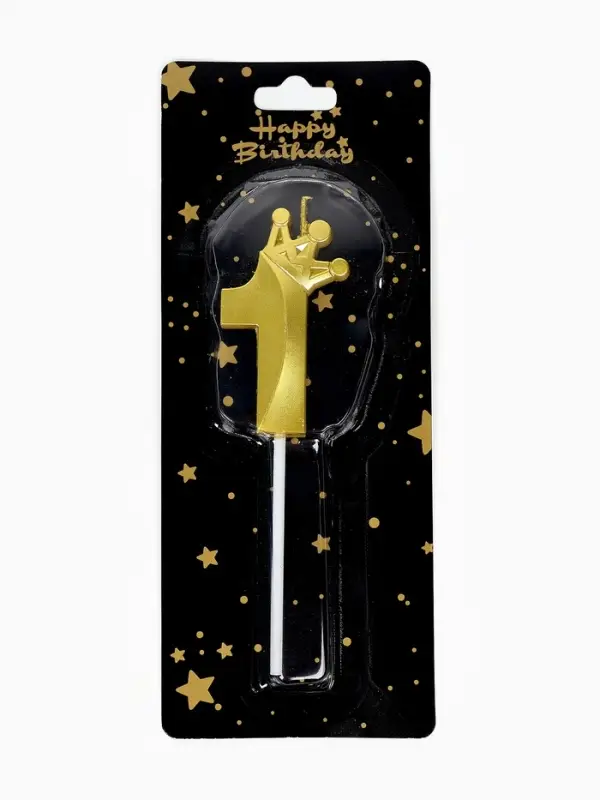Свеча для торта "Корона" цифра 1
