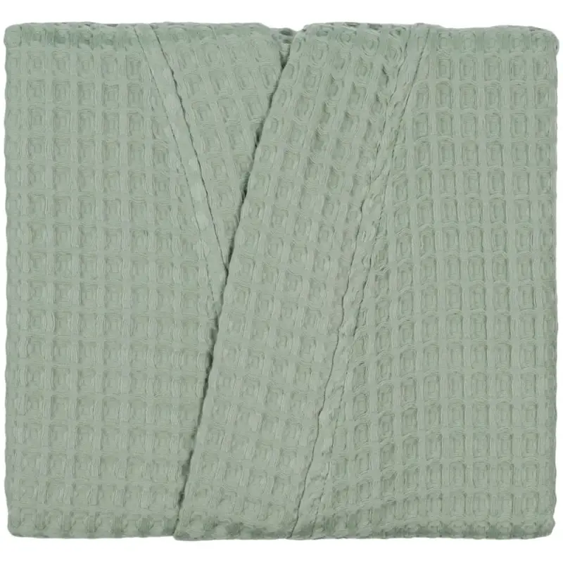 Халат вафельный женский Boho Kimono, зеленая мята, размер M (44-46)