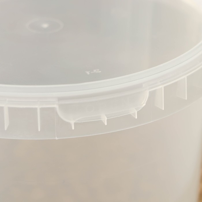 Ведро пластиковое одноразовое с крышкой «Для солений», 2,8 л, d=17 см, прозрачное, 120 шт/уп Ведро пластиковое одноразовое с крышкой «Для солений», 2,8 л, d=17 см, прозрачное, 120 шт/уп