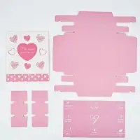 Коробка-адвент под 9 конфет, &laquo;Сердца&raquo;, 14.5&times;14.5&times;2.5 см, кондитерская упаковка