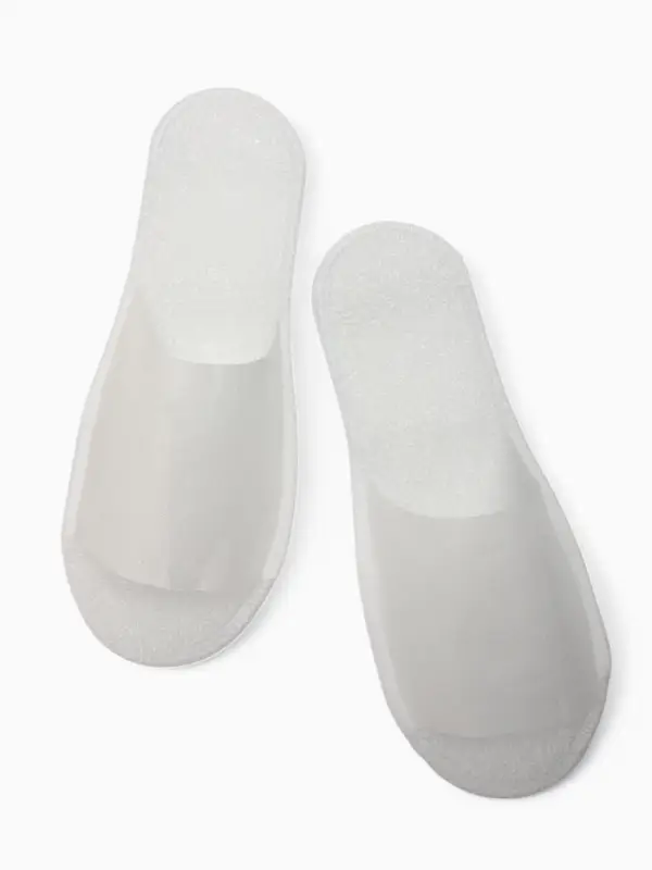 Тапочки одноразовые, антикризисные, подошва 4 мм, белые, 42 р. Тапочки одноразовые, антикризисные, подошва 4 мм, белые, 42 р.