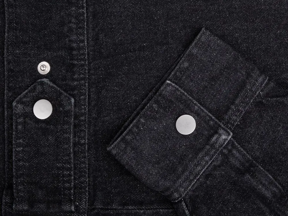 Куртка джинсовая O1, черная, размер M/L