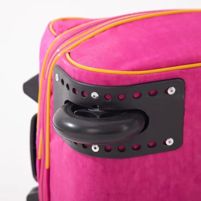 Чемодан малый 16" на молнии, цвет розовый