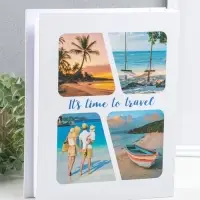 Фотоальбом на 200 фото 13х18 см "Семейный отдых на море" в коробке 5,5х23,5х29,5 см