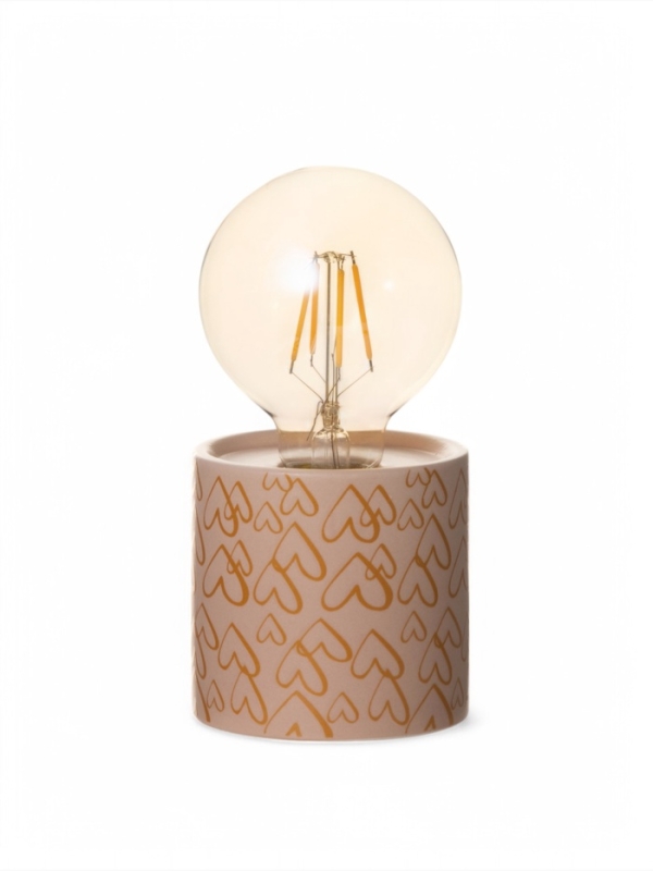 Светильник Светильник "Цилиндр" малые сердца LED 2хАА 8,5х8,5х17см