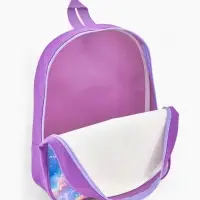 Рюкзак детский 27*10*30, отд на молнии, единорог сиреневый