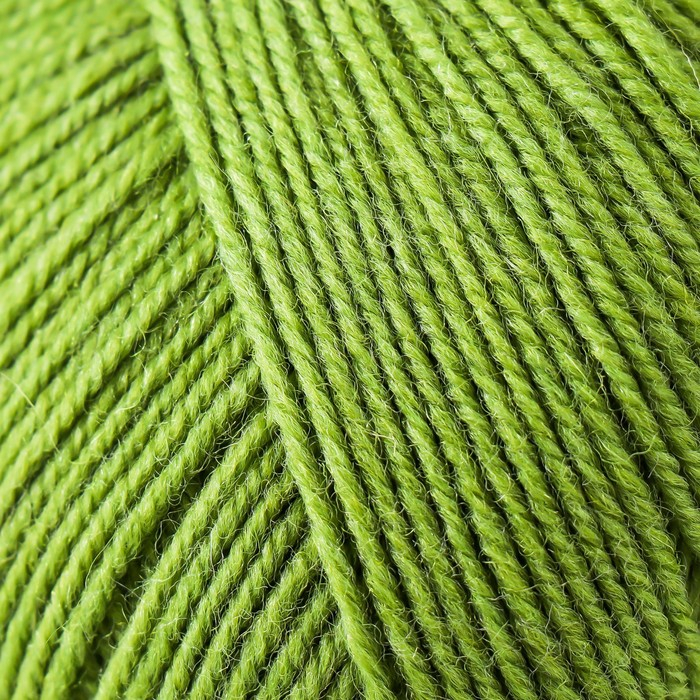 Пряжа Пряжа "Австралийский меринос" 95%мерин.шерсть,5% акрил объёмный 400м/100гр (252-Зел.горох)