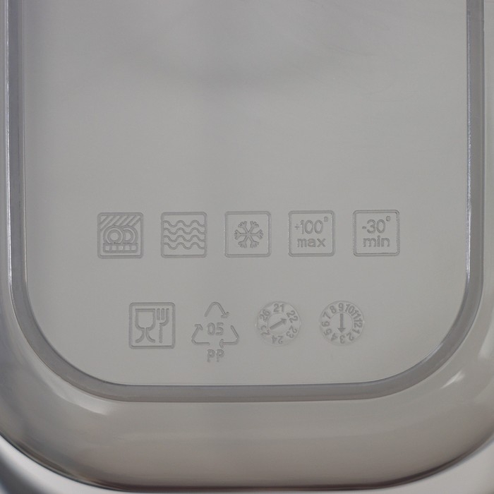 Набор ёмкостей для сыпучих продуктов «Респект», 3 шт, 0,8 л, 1,3 л, 2,3 л, прозрачные, крышка серая