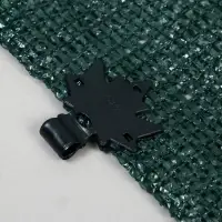 Сетка затеняющая, 5&times;4 м, плотность 55 г/м&sup2;, зелёная, в наборе 19 клипс
