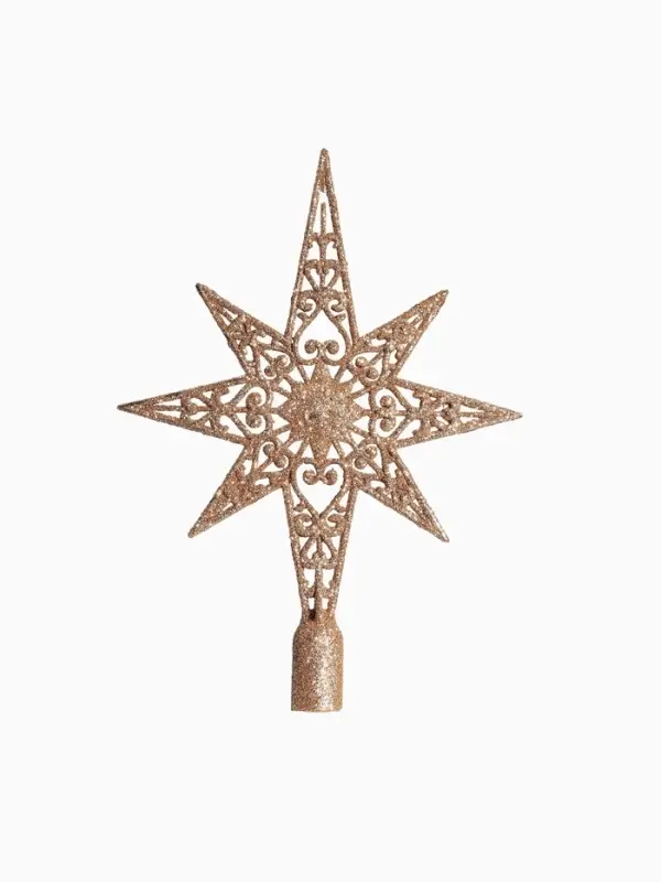 Ёлочные игрушки &laquo;Глория&raquo;, набор с верхушкой 43 шт. (32 шара, 4 сосульки, 6 звёзд), МИКС