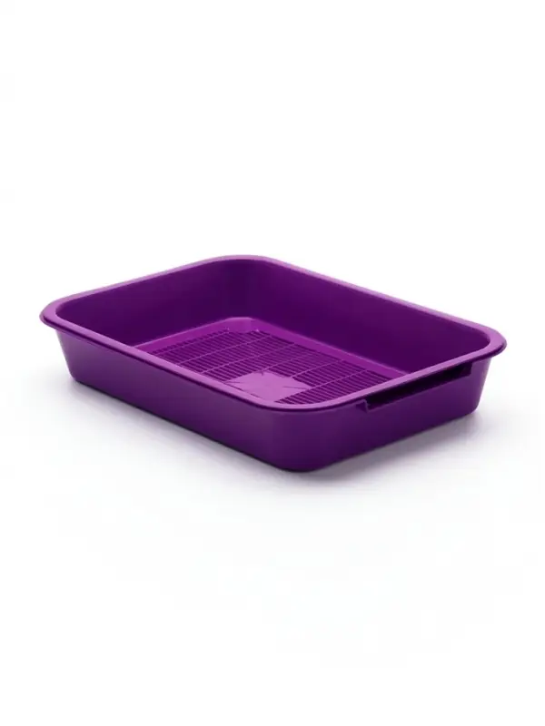 Лоток средний с сеткой 36&times;26&times;6.5 см, фиолетовый