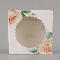 Коробка подарочная самосборная с окном &laquo;Счастливых моментов&raquo;, 11.5&times;11.5&times;3 см