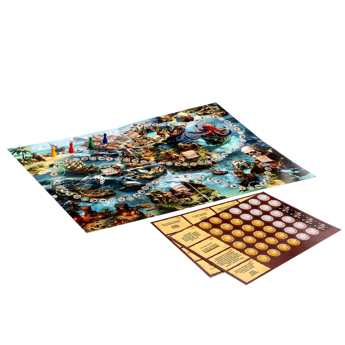 Настольная игра «Тайна пиратского клада», с викториной Настольная игра «Тайна пиратского клада», с викториной