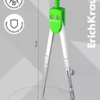 Циркуль металлический ErichKrause &laquo;Neon&raquo;, 120 мм, блистер, зеленый