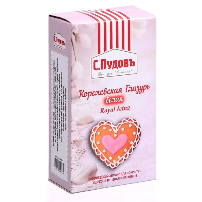 Сахарная глазурь &laquo;С. Пудовъ&raquo;, королевская белая, 150 г